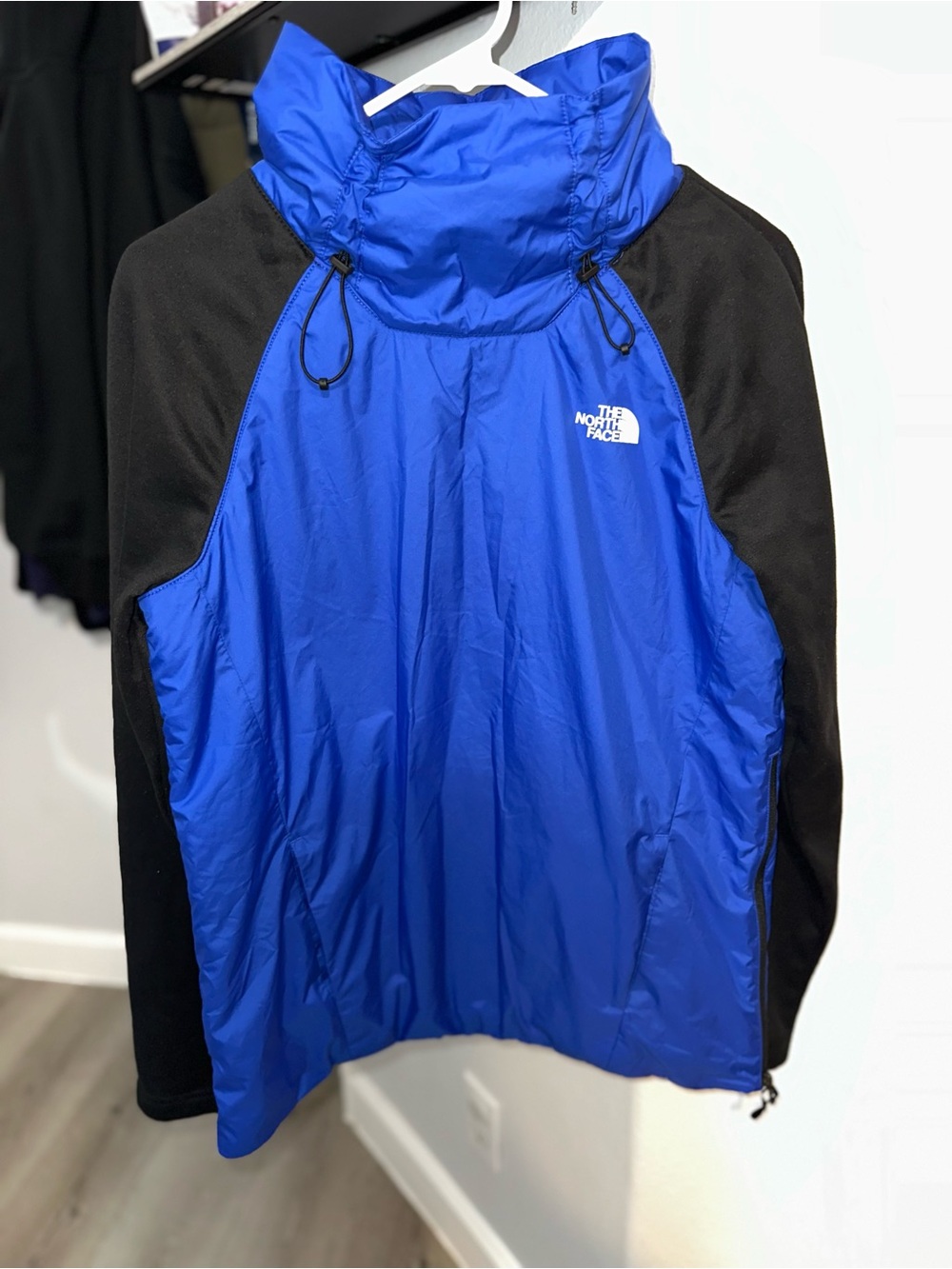 The North Face Royal Blue and Black Puffer Windbreaker Jacket